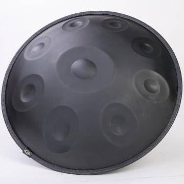 Matte Black Stainless Steel 10-Note D Kurd Handpan