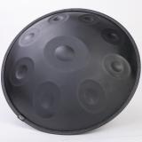 Matte Black Stainless Steel 10-Note D Kurd Handpan