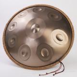 Gold Stainless Steel 9 Note D Kurd Handpan with Clear Sound
