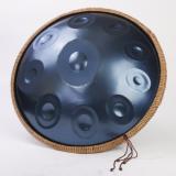 10 Note D Kurd Handpan in Stunning Blue Carbon Steel Finish