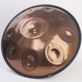 Bright Gold Ember Steel Handpan: Rich Tones, D Kurd Scale